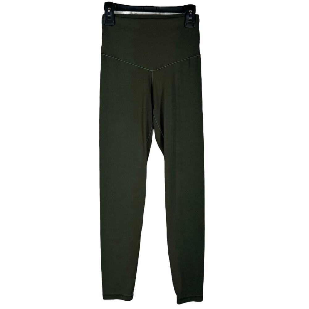 Offline by Aerie Small 7/8 Leggings Real Me Hi-Rise Stretch Soft Olive Green